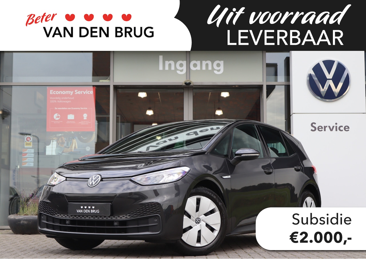 Volkswagen ID.3 - Pro 58 kWh 204 pk | € 2.000 SUBSIDIE mogelijk | Navigatie | App Connect | LED | PDC | Clim - AutoWereld.nl