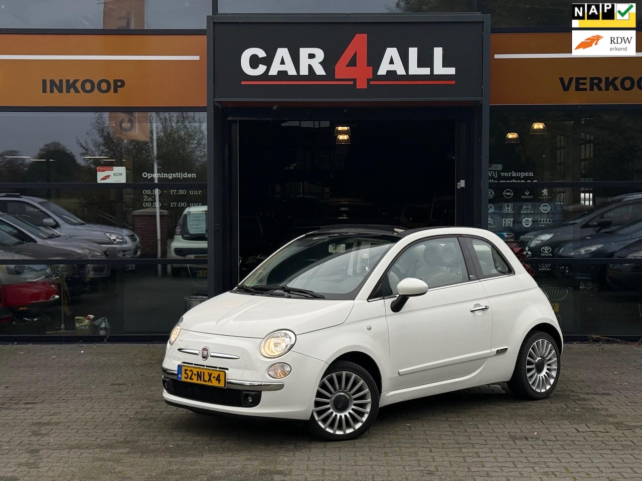 Fiat 500 C - 1.2 Lounge CABRIO/AUTOMAAT/CLIMA/PDC/LMVELGEN/APK 03-05-2025 - AutoWereld.nl