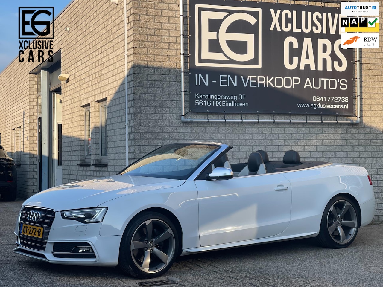 Audi S5 - Cabriolet 3.0 TFSI Quattro Pro Line B&O Facelift ACC Led Sportuitlaat - AutoWereld.nl