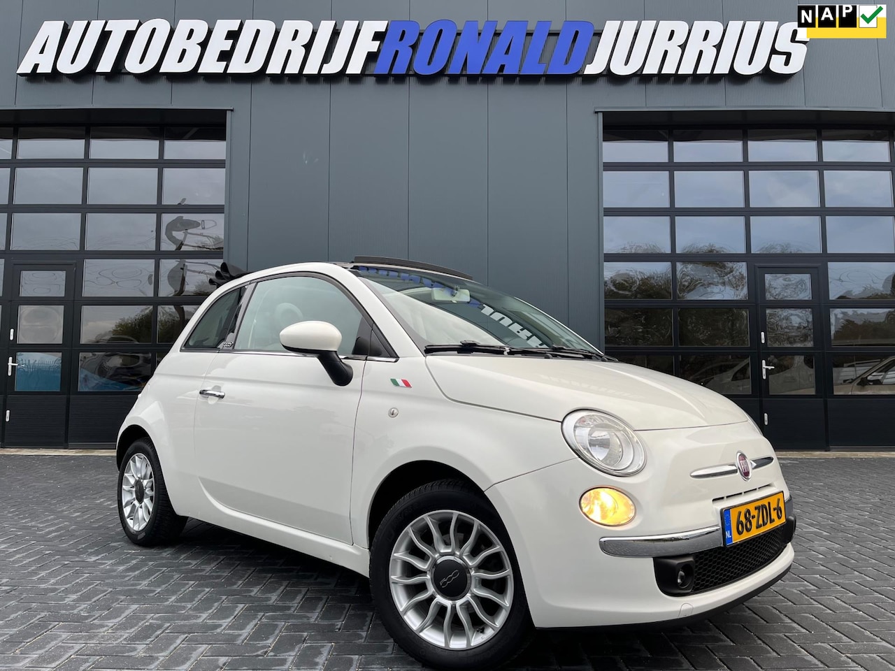 Fiat 500 C - 0.9 TwinAir Lounge Cabriolet/NL.Auto/Airco/Lichtmetalen velgen/Goed Onderhouden/All season - AutoWereld.nl