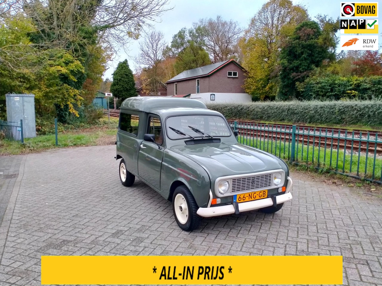 Renault 4 - F4 Kombi ex defensie Belgie zeer leuke en nette auto ALLINPRIJS - AutoWereld.nl