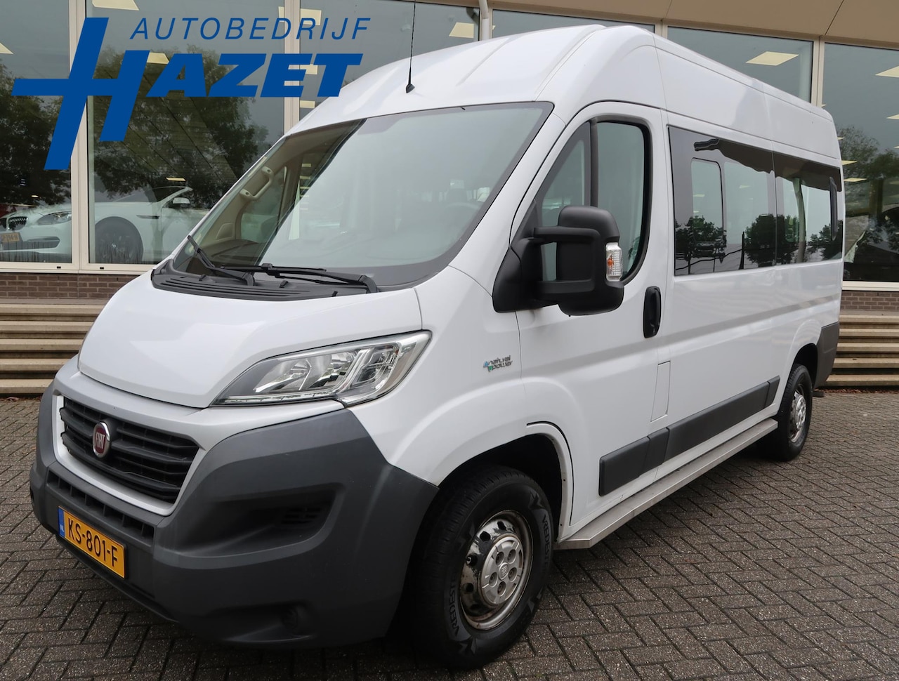 Fiat Ducato Combinato - 35 9-PERS. 3.0 NATURAL POWER CNG / BENZINE L2H2 *EXCL. BTW* / € 14.399 INCL. BTW - AutoWereld.nl