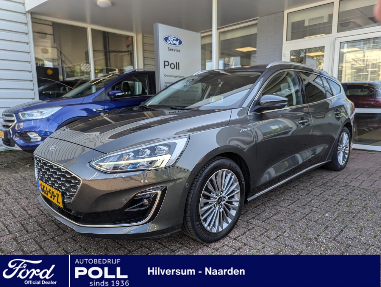 Ford Focus Wagon - 1.0 EcoBoost Vignale Leder Adap Cruise Adap Full LED Elek Achterklep HUD Wagon Dealeronder - AutoWereld.nl