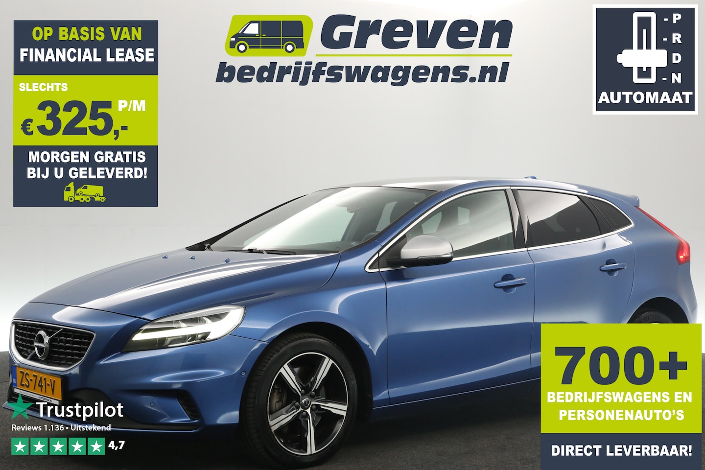 Volvo V40 - 1.5 T3 | R-design 153PK Automaat Pano-View Clima Camera Cruise PDC Navi LED 17"LMV - AutoWereld.nl