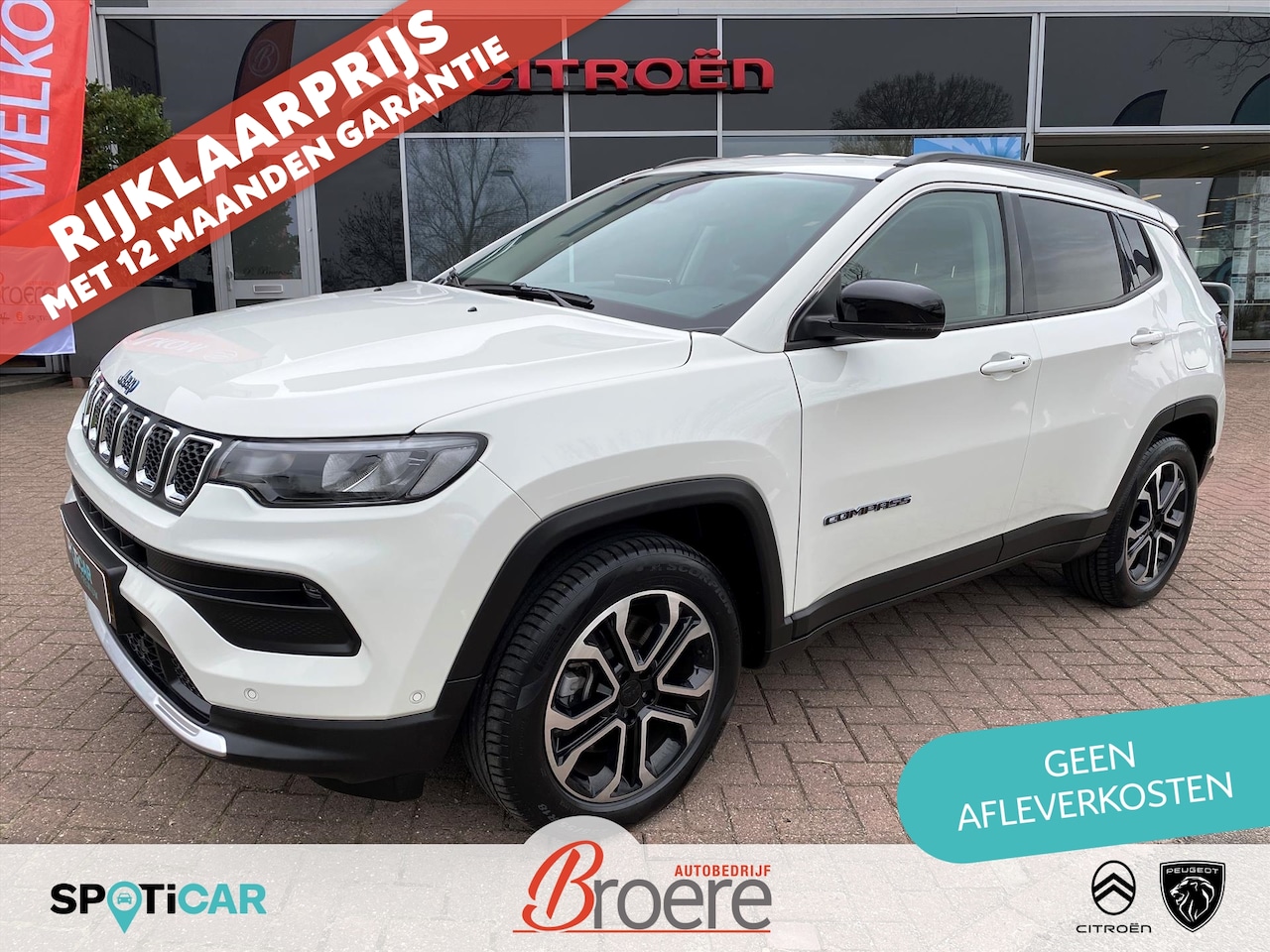 Jeep Compass - 1.3T 4XE PHEV 190pk AWD Aut Night Eagle | adaptive cruise control, camera. pdc v&a, mode 2 - AutoWereld.nl