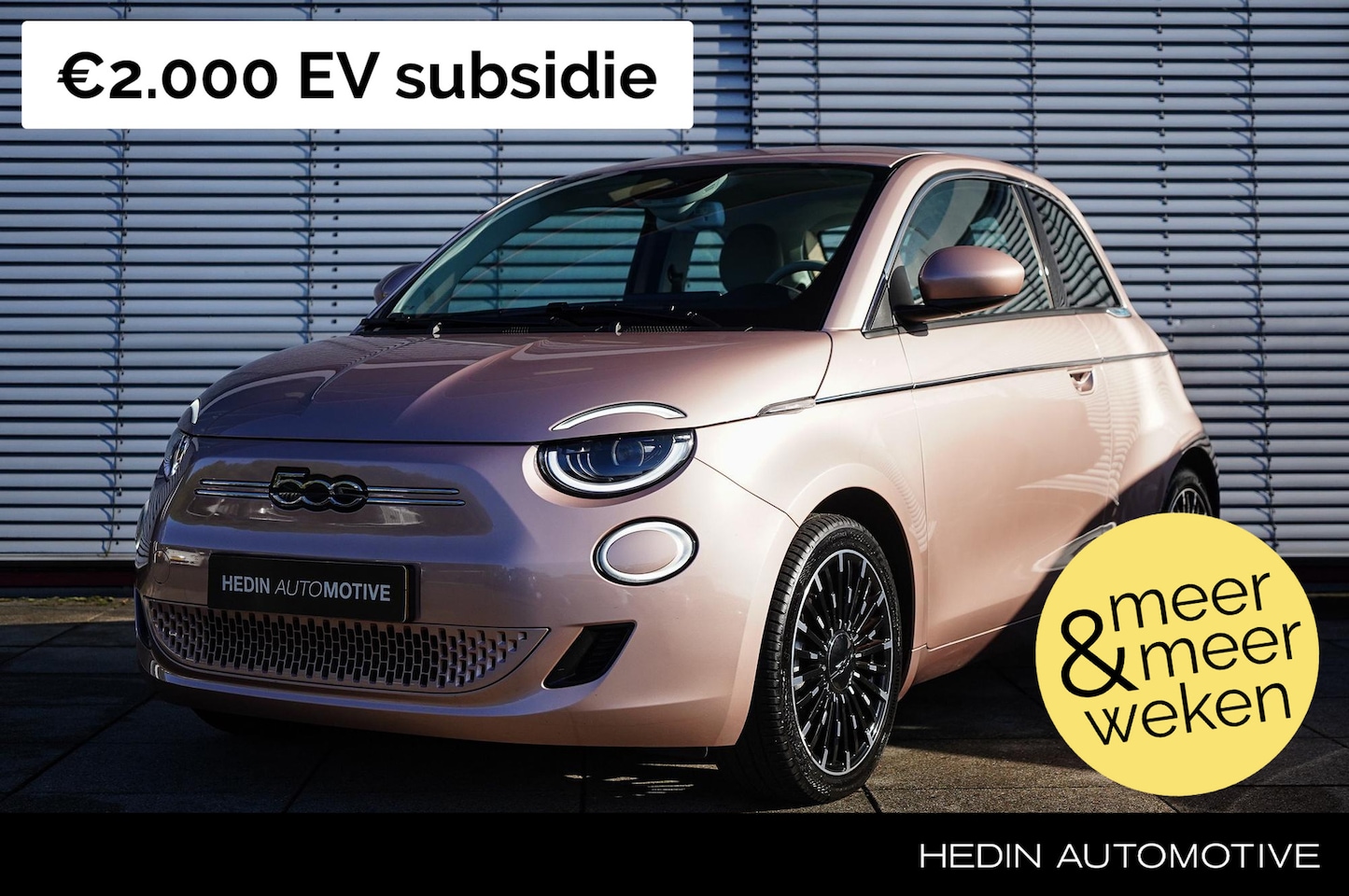 Fiat 500e - 42 kWh Hatchback La Prima | Led Koplampen | Cruise Control | Keyless | Navigatie, DAB, Blu - AutoWereld.nl