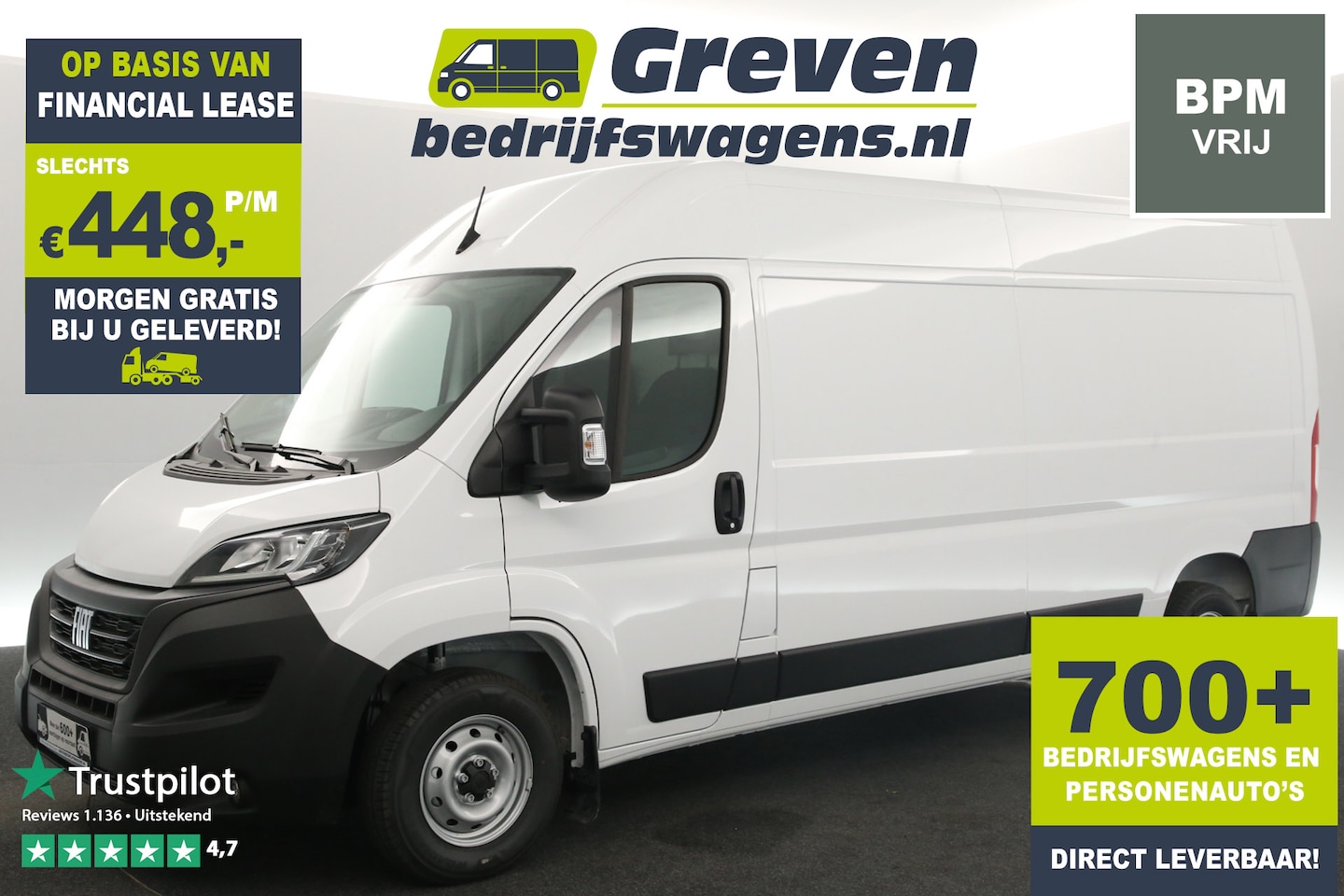 Fiat Ducato - 35 2.2 MultiJet L3H2 140PK | BPM Vrij | Airco Cruise PDC 3 Persoons Elektrpakket - AutoWereld.nl