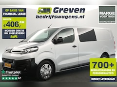 Citroën Jumpy - 2.0 BlueHDI L3H1 Marge | DC | 5 Persoons | Airco Cruise Carplay Navi PDC Trekhaak