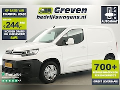 Citroën Berlingo - 1.5 BlueHDI L1H1 130PK Automaat Airco Carplay Cruise 3 Persoons Navi PDC Elektrpakket Schu