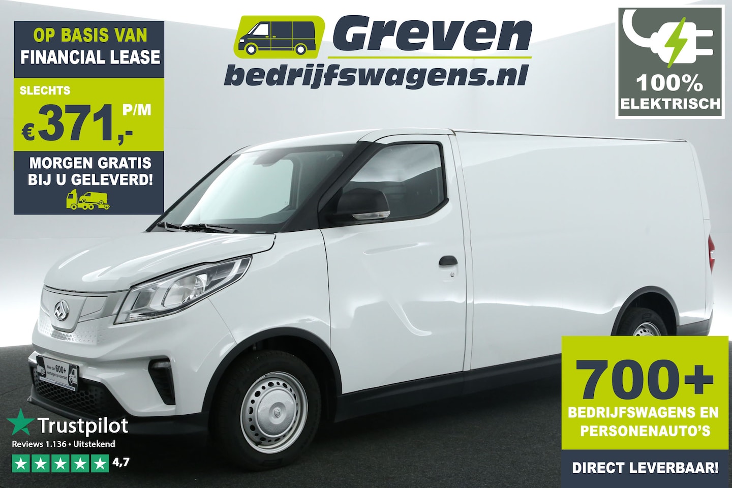 Maxus eDELIVER 3 - LWB 50 kWh L2H1 Snelladen Elektrisch Automaat Airco Camera Carplay Cruise PDC LED Elektrpa - AutoWereld.nl