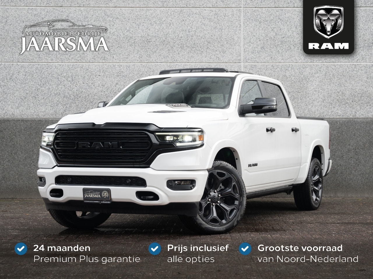 Dodge Ram 1500 - 5.7 V8 4x4 Crew Cab Limited Night |Digitaal Cluster |Luchtvering |Head-up Display |Rijklaa - AutoWereld.nl