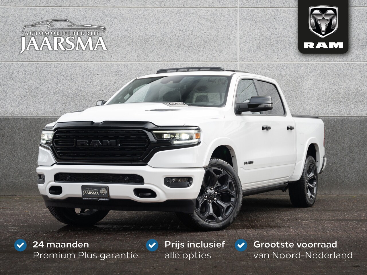 Dodge Ram 1500 - 5.7 V8 4x4 Crew Cab Limited Night |Digitaal Cluster |Luchtvering |Head-up Display |Rijklaa - AutoWereld.nl