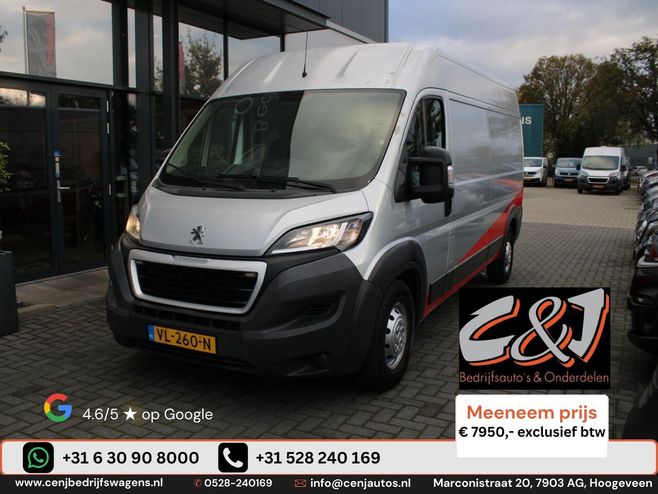 Peugeot Boxer - 435 2.2 HDI L4H2 XR airco elek pakket cruise 7950,- ex btw - AutoWereld.nl