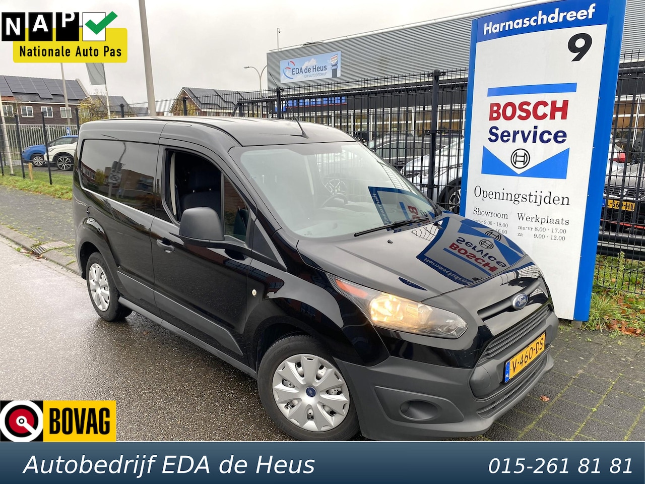 Ford Transit Connect - 1.5 TDCI L1 Economy Edition NL-auto van 1e eig. met o.a. airco, elektr. rmn, betimmering, - AutoWereld.nl