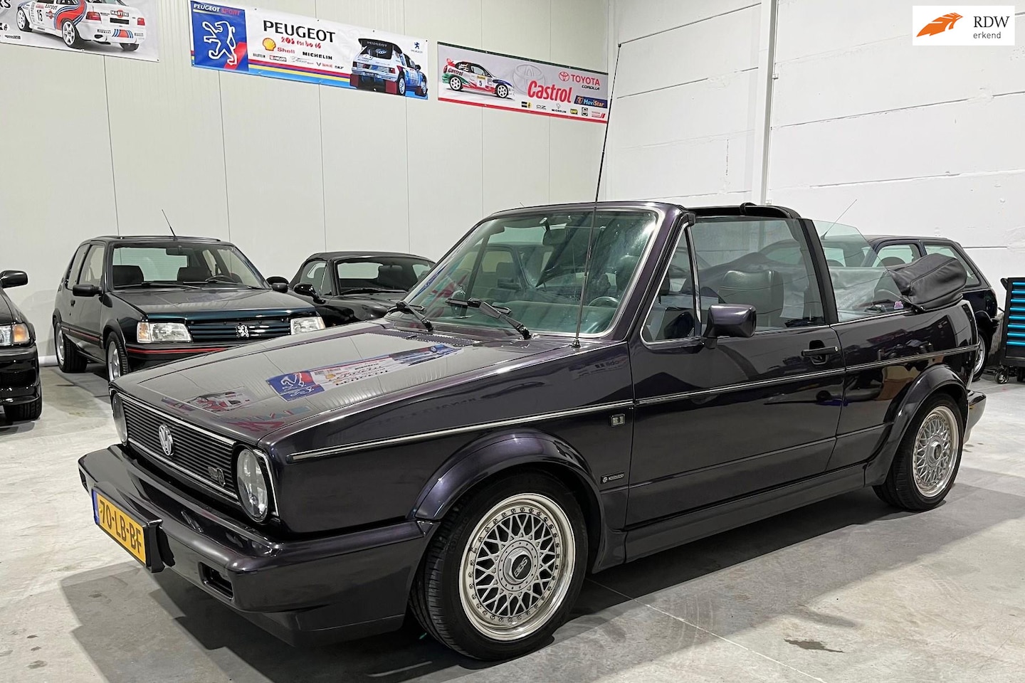 Volkswagen Golf Cabriolet - 1.8 Quartett BBS, verlaagd, Alpine radio - AutoWereld.nl