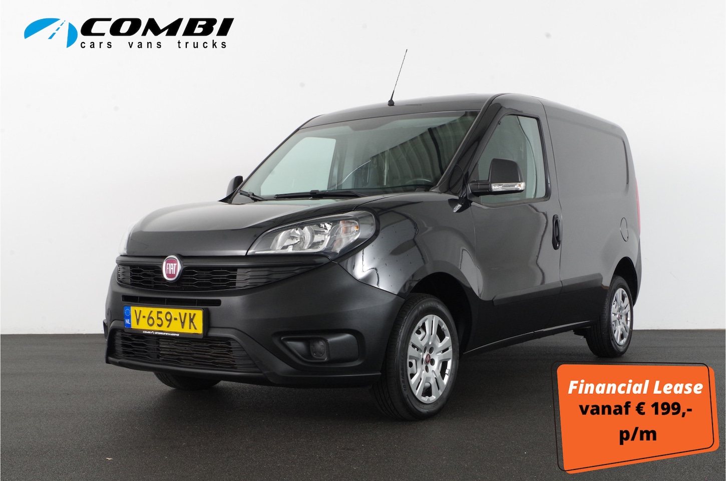 Fiat Doblò Cargo - 1.3 MJ L1H1 Actual > Euro 6 / Business Pack / airco / schuifdeur - AutoWereld.nl