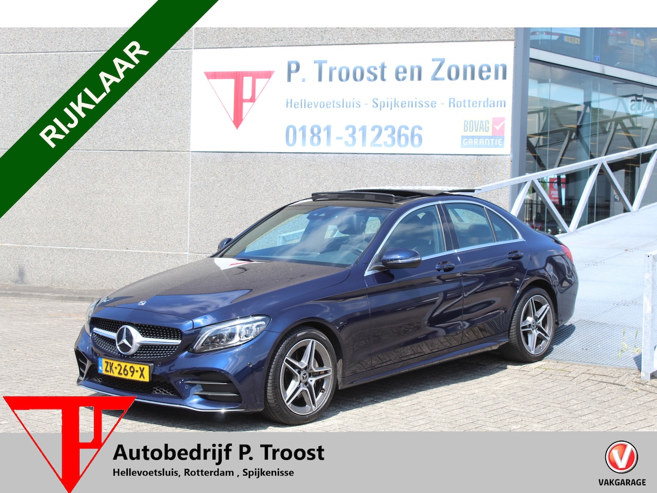 Mercedes-Benz C-klasse - 180 AMG NL auto Automaat/Panoramadak/Navigatie/Apple carplay/Virtueel dashboard/Multibeam - AutoWereld.nl