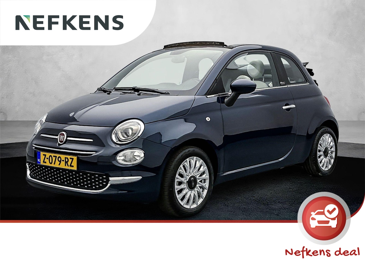 Fiat 500 C - 69pk Dolcevita | Halfleer | Navigatie via Apple Carplay/Android Auto | Climate Control | C - AutoWereld.nl