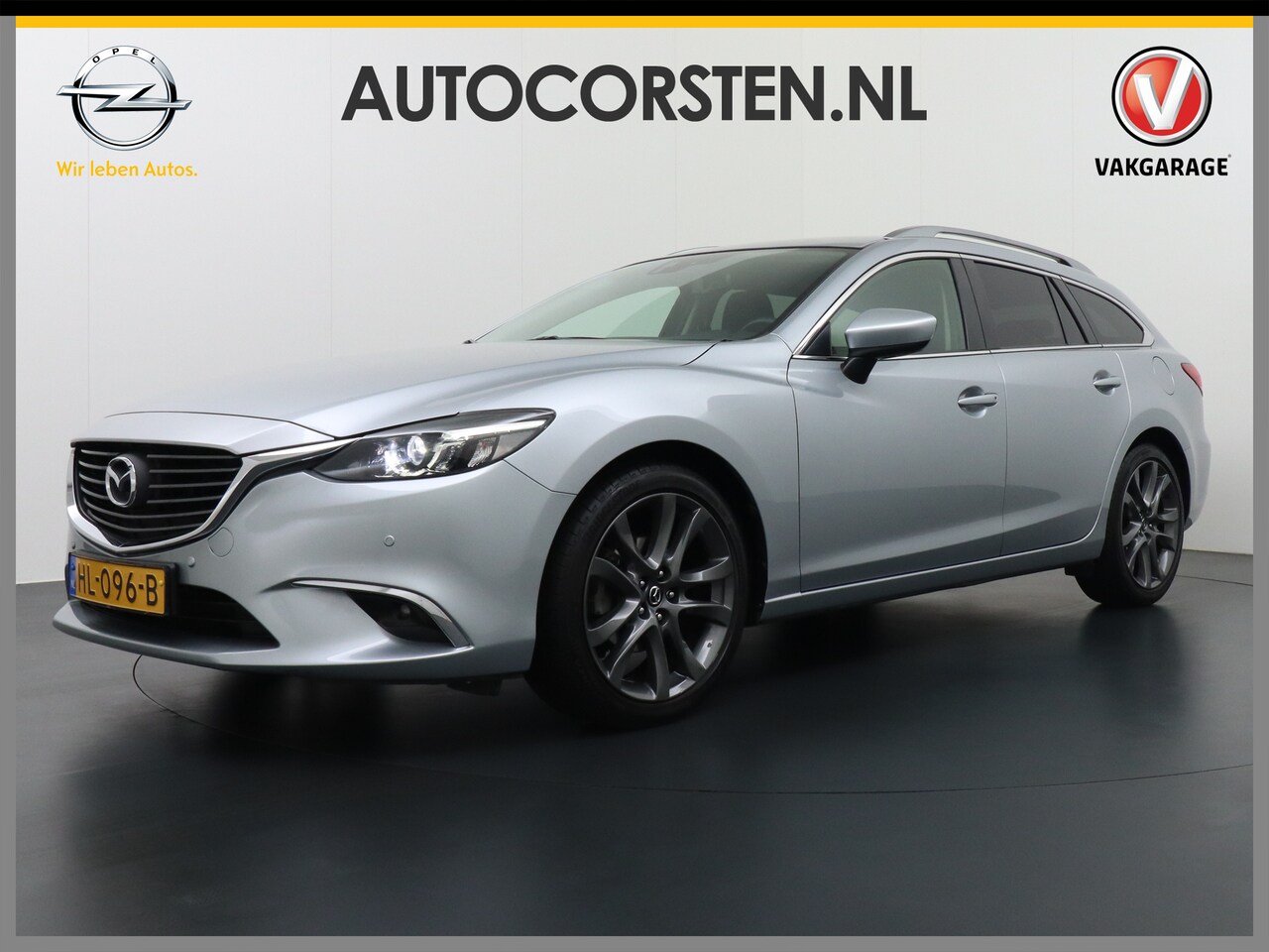 Mazda 6 Sportbreak - 2.0I 165PK Aut6. Navi Ecc DAB Regen-Licht Sensor Cruise Control Lmv 19" Pdc Stoelverwarmin - AutoWereld.nl