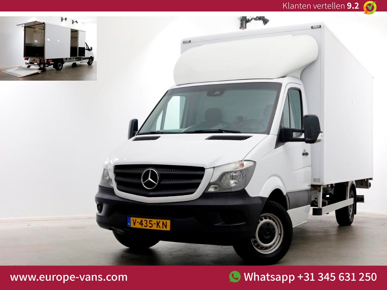 Mercedes-Benz Sprinter - 314 CDI 143pk E6 Bakwagen met laadklep en zijdeur 995kg laadverm. 01-2018 - AutoWereld.nl