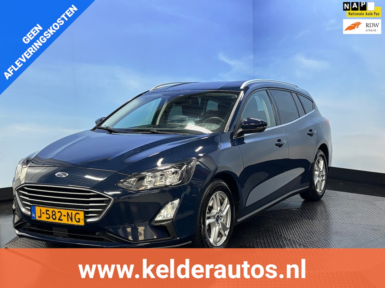 Ford Focus Wagon - 1.0 EcoBoost Trend Edition Business Airco | Cruise | Navi | Camera | Trekhaak - AutoWereld.nl