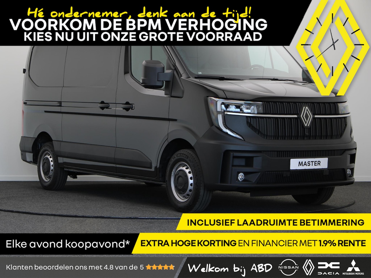 Renault Master - T35 2.0 dCi 130 L2H2 Advance | Laadruimtebetimmering | Trekhaak | Achteruitrijcamera | Rea - AutoWereld.nl