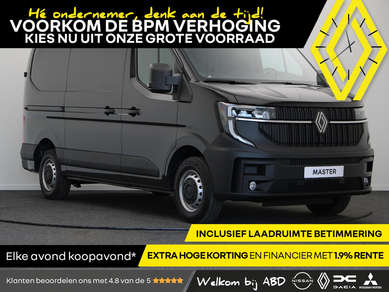 Renault Master - T35 2.0 dCi 130pk L2H2 Advance | Laadruimtebetimmering | Trekhaak | Achteruitrijcamera | R - AutoWereld.nl