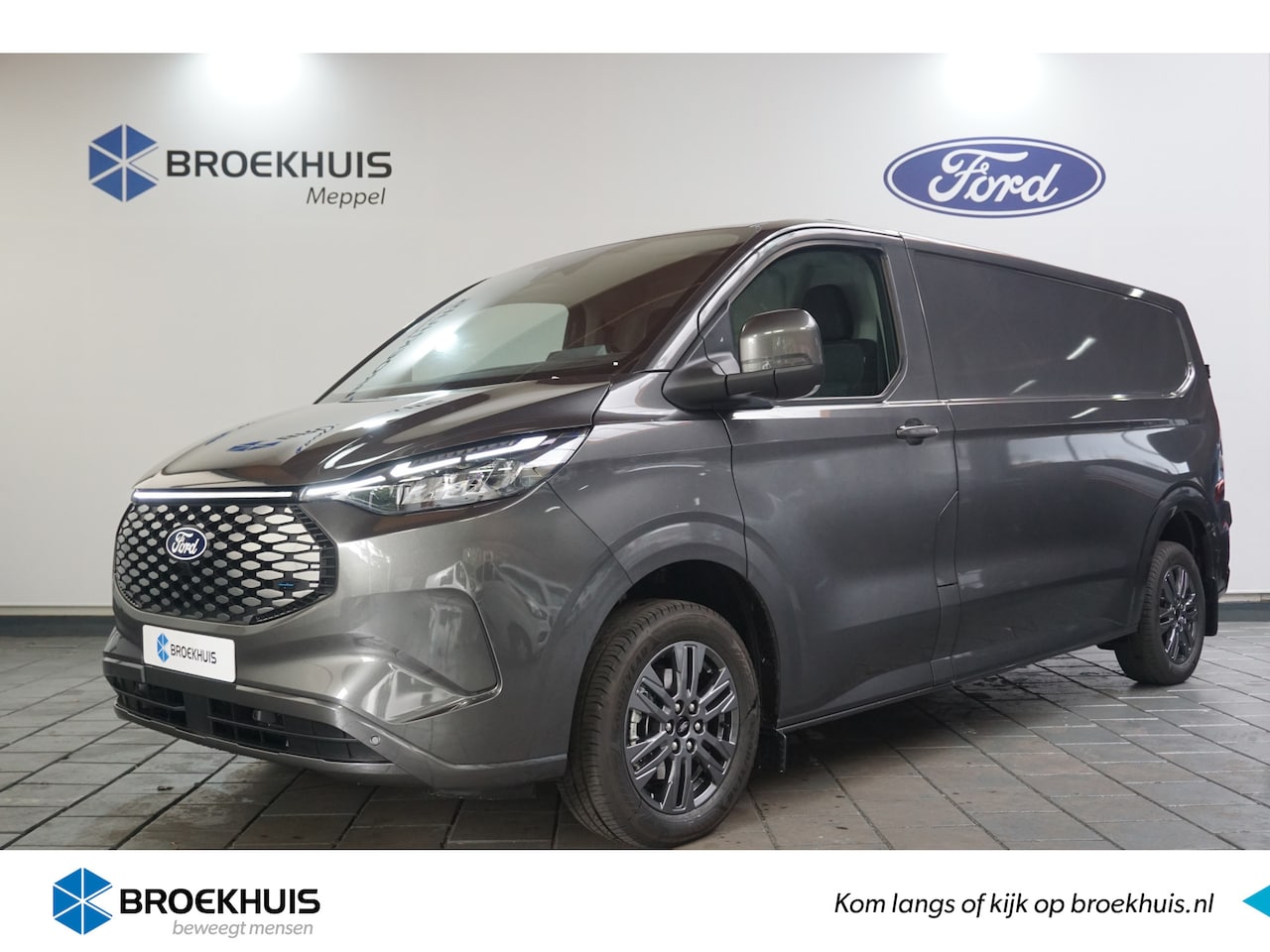 Ford Transit Custom - E-Transit 320 L2H1 Limited 65 kWh 218PK | Snel Leverbaar! | Driver Assistance Pack | Trekh - AutoWereld.nl