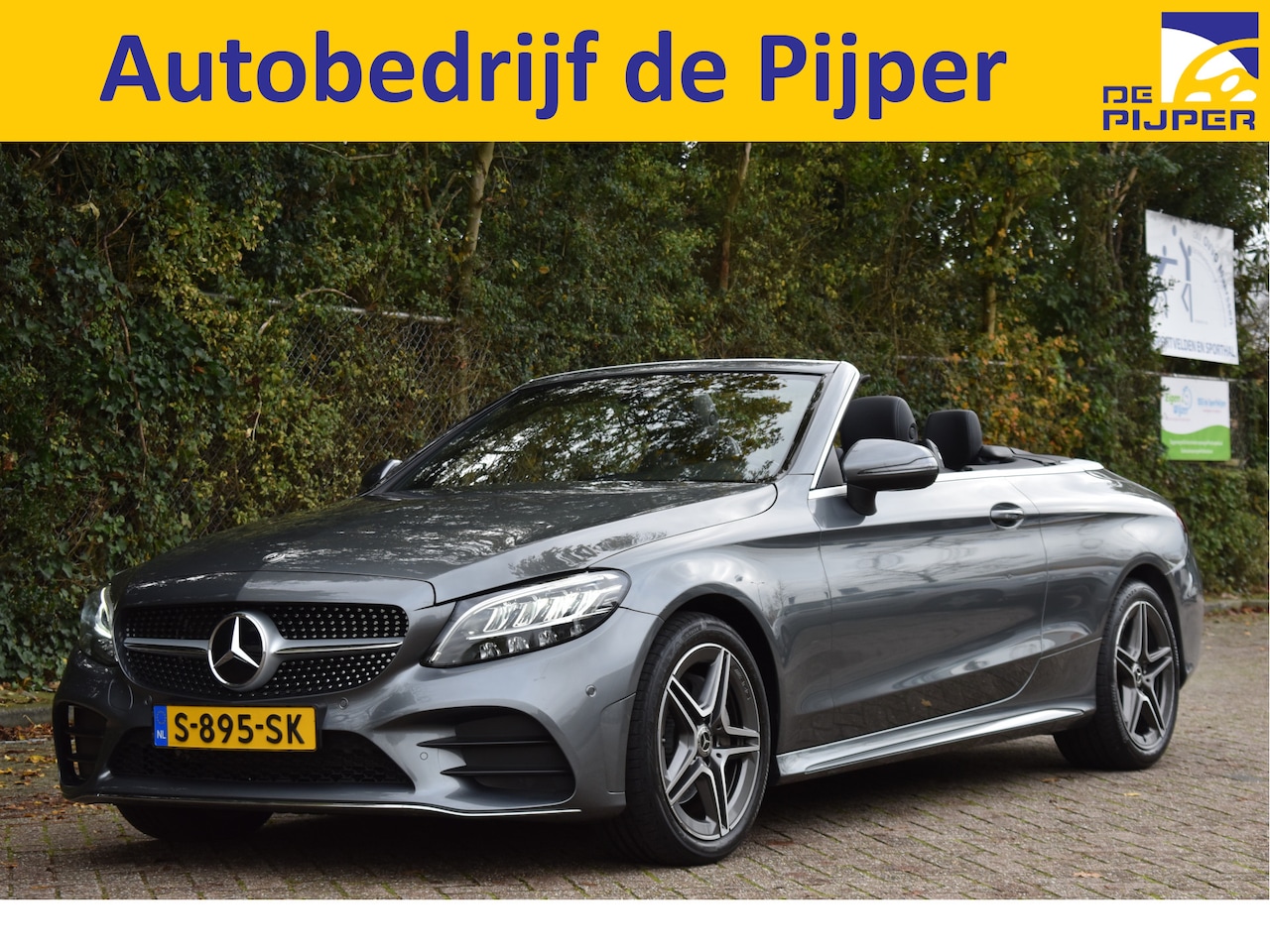 Mercedes-Benz C-klasse Cabrio - 200 AMG Line | Airscarf | Adapt.CC | Camera | Carplay | Leder | LED High Perf. | LM-Velgen - AutoWereld.nl