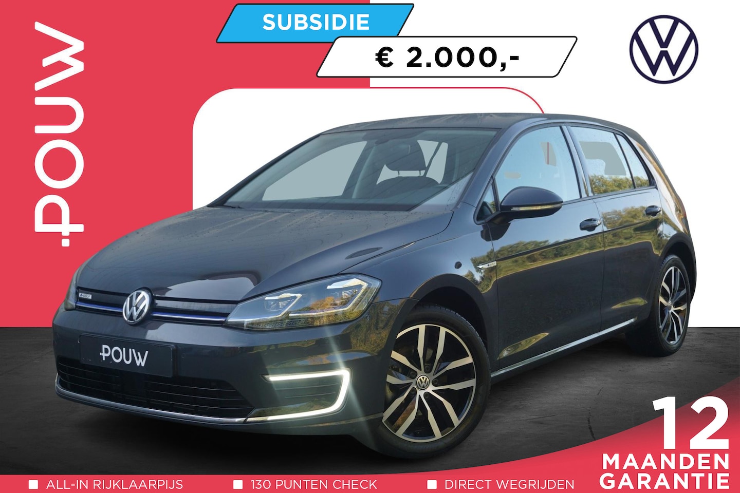 Volkswagen e-Golf - 136pk E-DITION | Navigatie | Apple Carplay/Android Auto | Adaptive Cruise - AutoWereld.nl