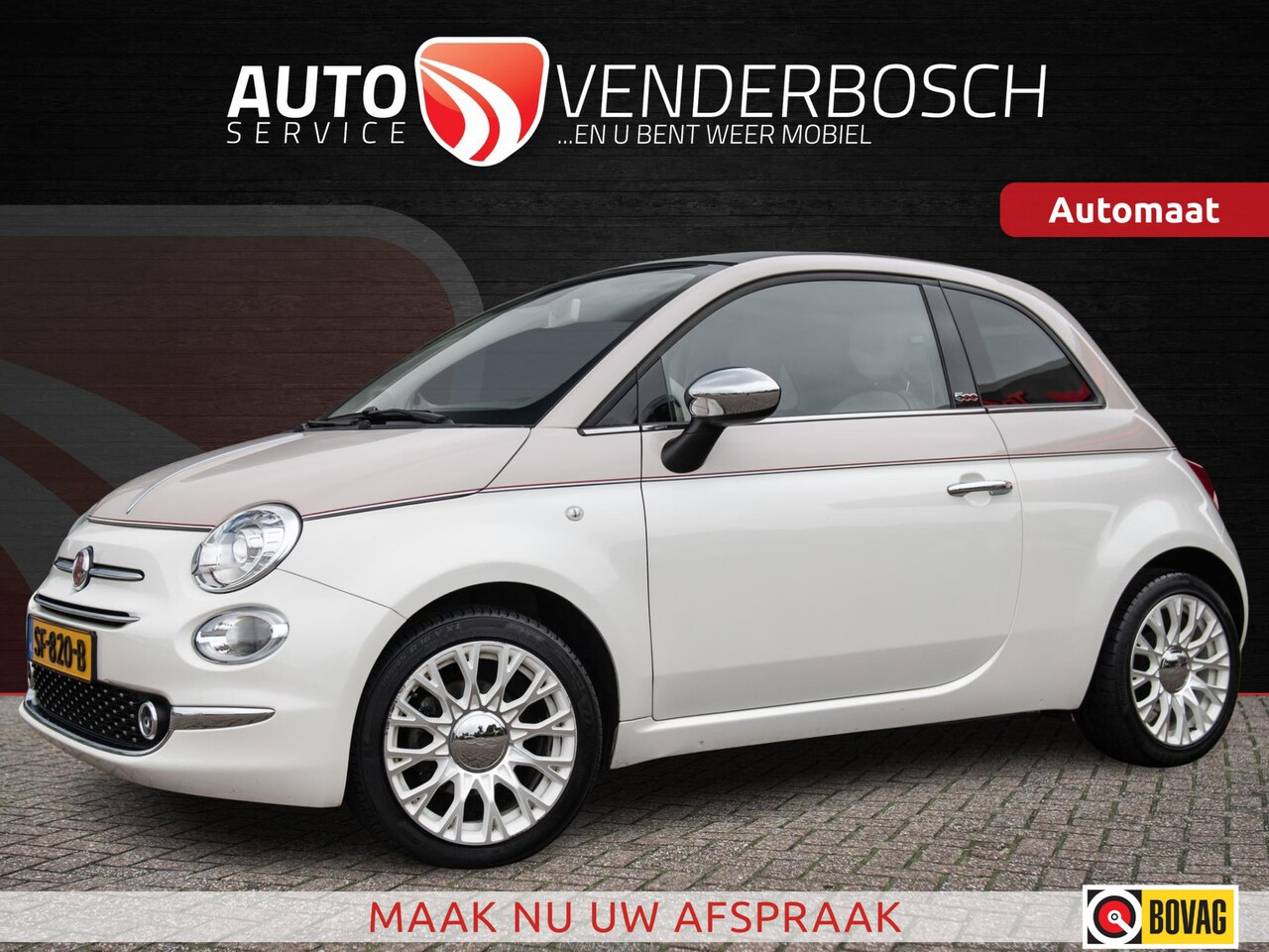 Fiat 500 C - 0.9 Turbo Lounge 80pk Cabrio | Automaat | Leder | Clima - AutoWereld.nl