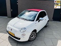 Fiat 500 C - 0.9 TwinAir Lounge|CABRIO|AIRCO |LEDER |ROOD dak|veel Chrome