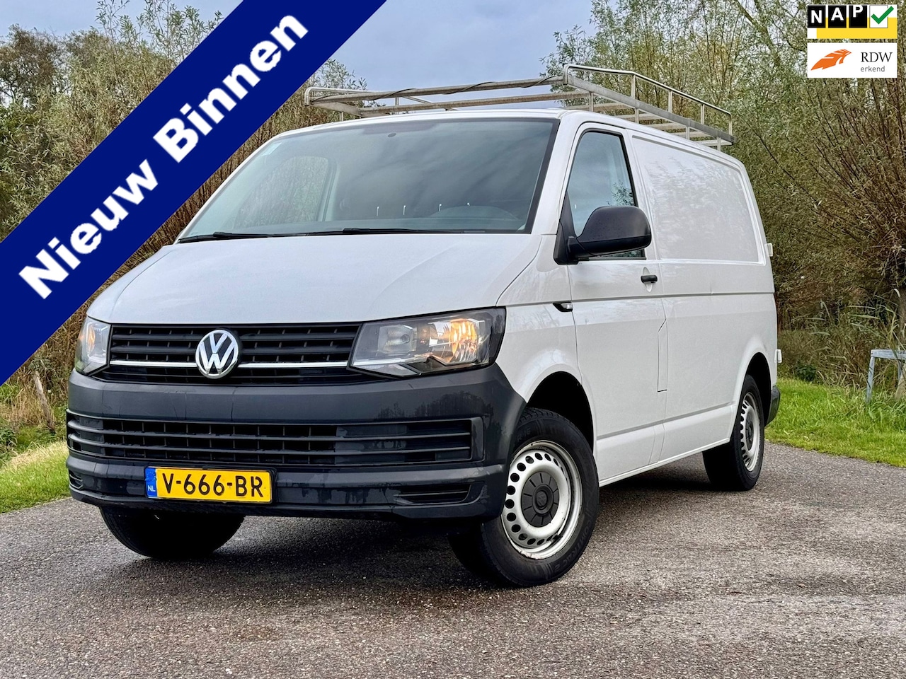 Volkswagen Transporter - 2.0 TDI L1H1 AIRCO E6 3-PERS Perfect onderhouden Nap Trekhaak BTW - AutoWereld.nl