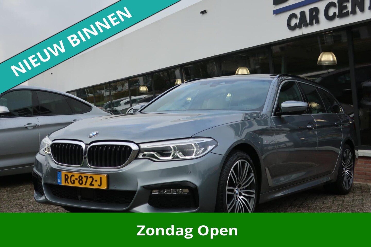 BMW 5-serie Touring - 530d High Exe M-Sport SOFTCLOSE_PANO_B&W_MASSAGE. - AutoWereld.nl