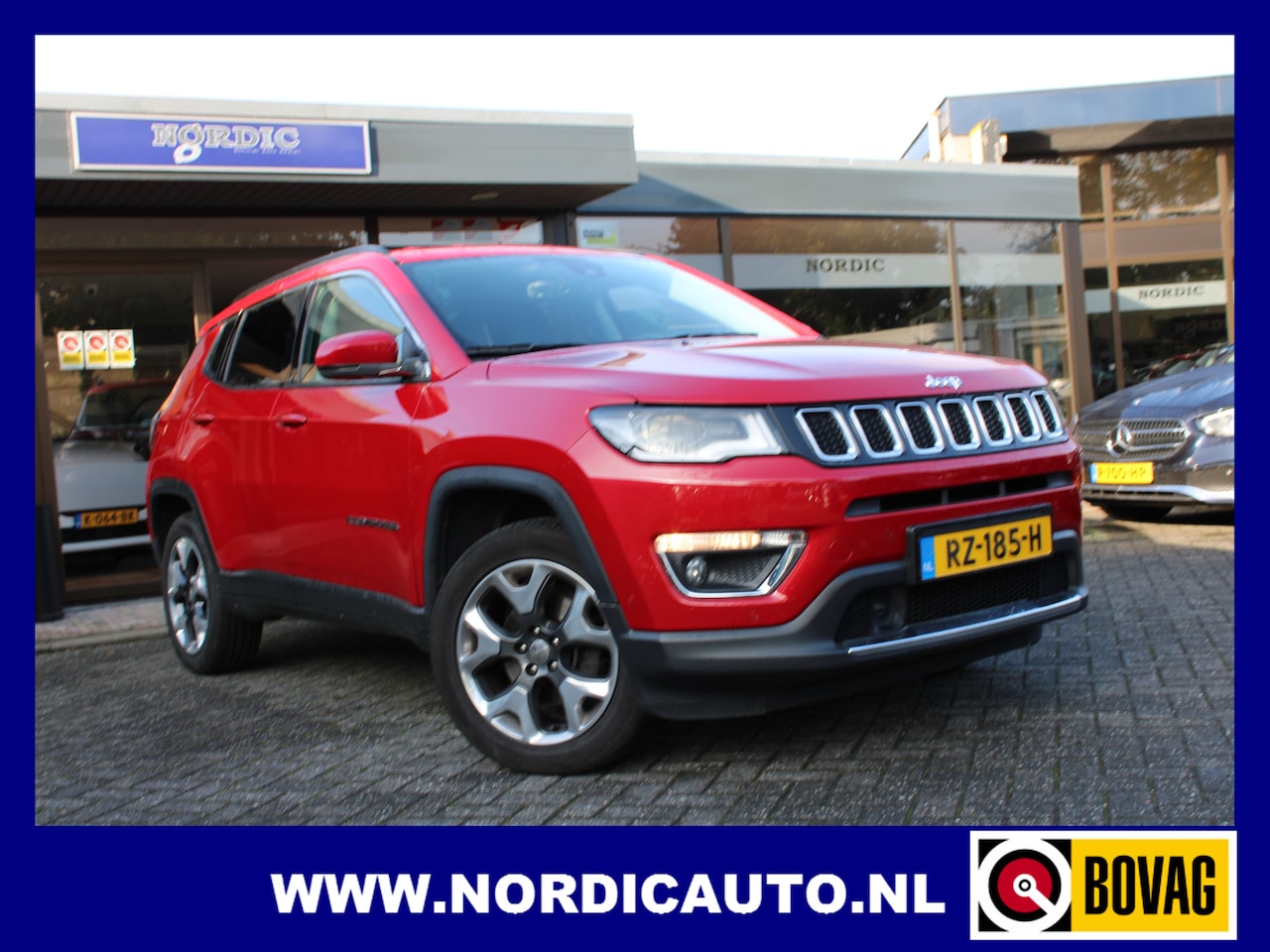 Jeep Compass - 1.4 LIMITED 4X4 AUTOMAAT / NAVIGATIE- CAMERA- TREKHAAK- DISTRIBUTIERIEM REEDS VERVANGEN - AutoWereld.nl