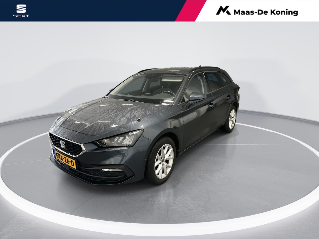 Seat Leon Sportstourer - 1.0 eTSI / 110pk DSG Style · Cruise Control · P-Sensoren · Full-Link · Navi · Camera · 16' - AutoWereld.nl