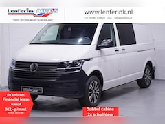 Volkswagen Transporter - 2.0 TDI 150 pk DSG Aut. Dubbel Cabine Navi 2x Schuifdeur, LED Koplampen, Camera, Adapt. Cr