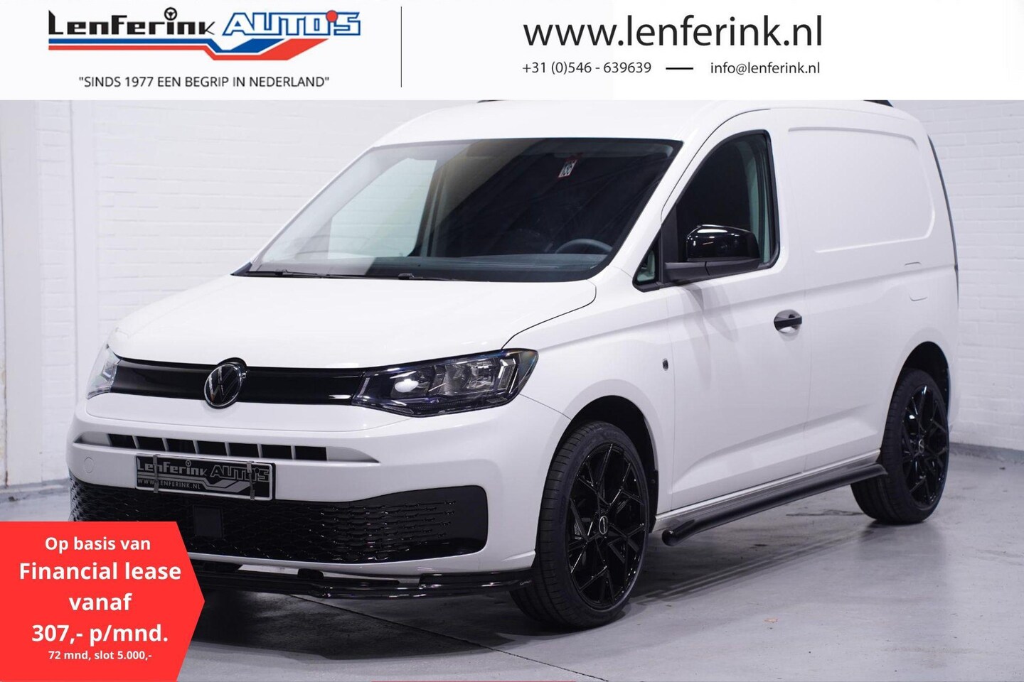 Volkswagen Caddy - 1.5 TSI 115 pk BENZINE Black&White Edition 19" LMV, Spoilers V+A, Airco, Bumpers in Kleur, - AutoWereld.nl