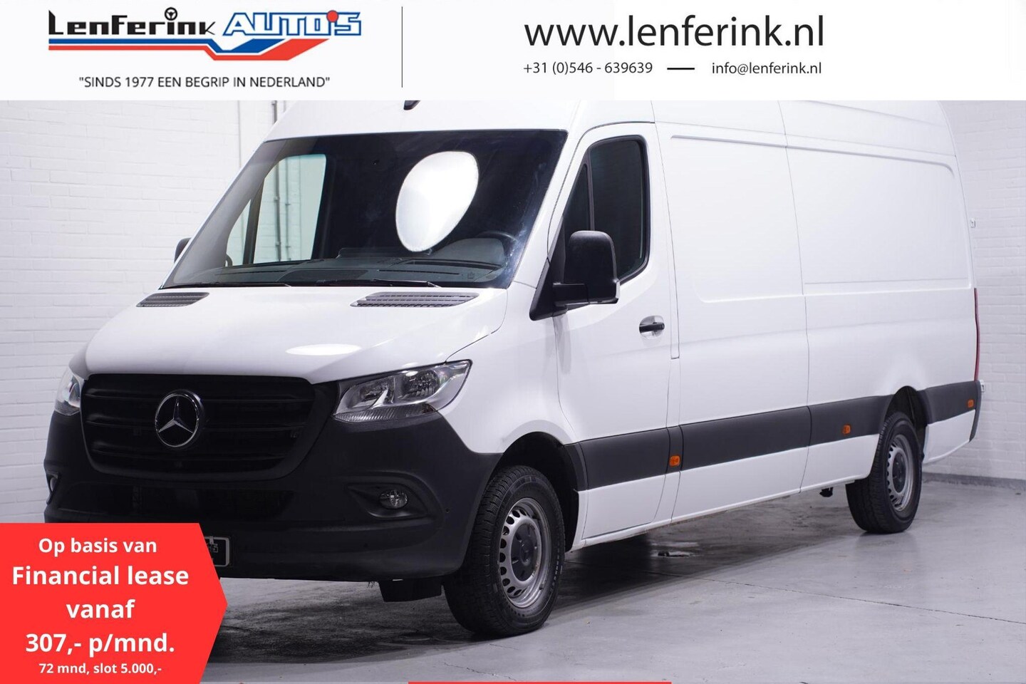 Mercedes-Benz Sprinter - 315 CDI 150 pk L3H2 va 307,- p/mnd Navi, PDC V+A 360 Camera, Laadruimte Pakket, Cruise Con - AutoWereld.nl