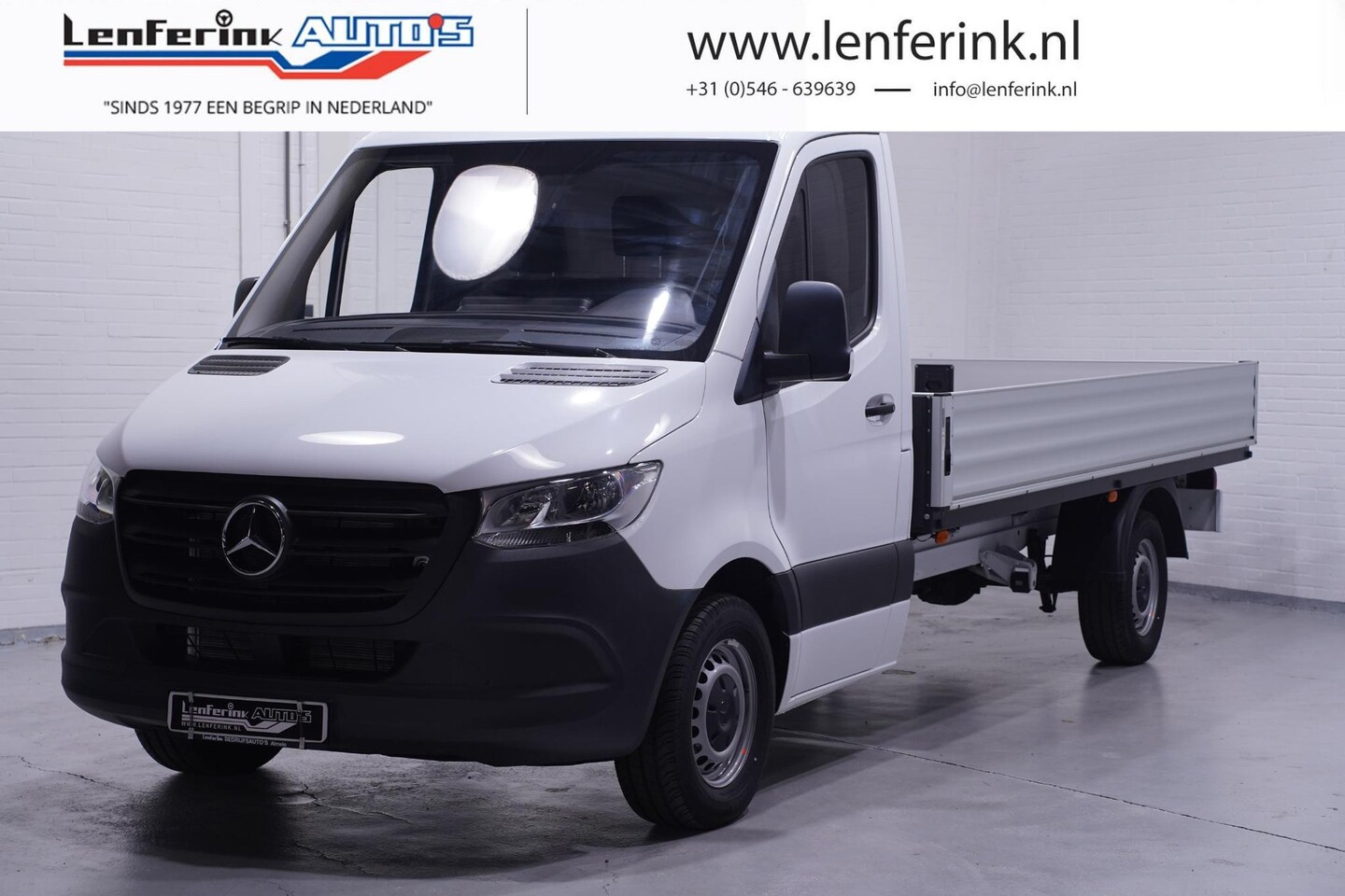 Mercedes-Benz Sprinter - 317 CDI 170 pk Automaat Pick Up / Open Laadbak Airco, Cruise control, Apple Carplay, LxBxH - AutoWereld.nl