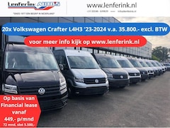 Volkswagen Crafter - 20x 2.0 TDI 140/177 pk L4H3 2023-2024 va 449, - p/m Airco, Cruise Control, PDC V+A, 3-Zits