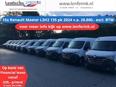 Renault Master - 2.3 dCi 135 pk L3H2 Navi va 329, - p/mnd Camera, PDC V+A, 270 Graden Deuren, Cruise Contro