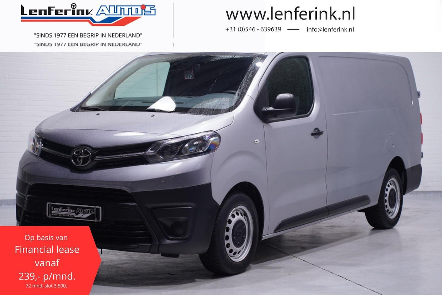 Toyota ProAce Worker - 2.0 D-4D 122 pk L3 va 239,- p/mnd, Navi, Trekhaak Laadruimte Pakket, PDC achter, 3-Zits, N - AutoWereld.nl