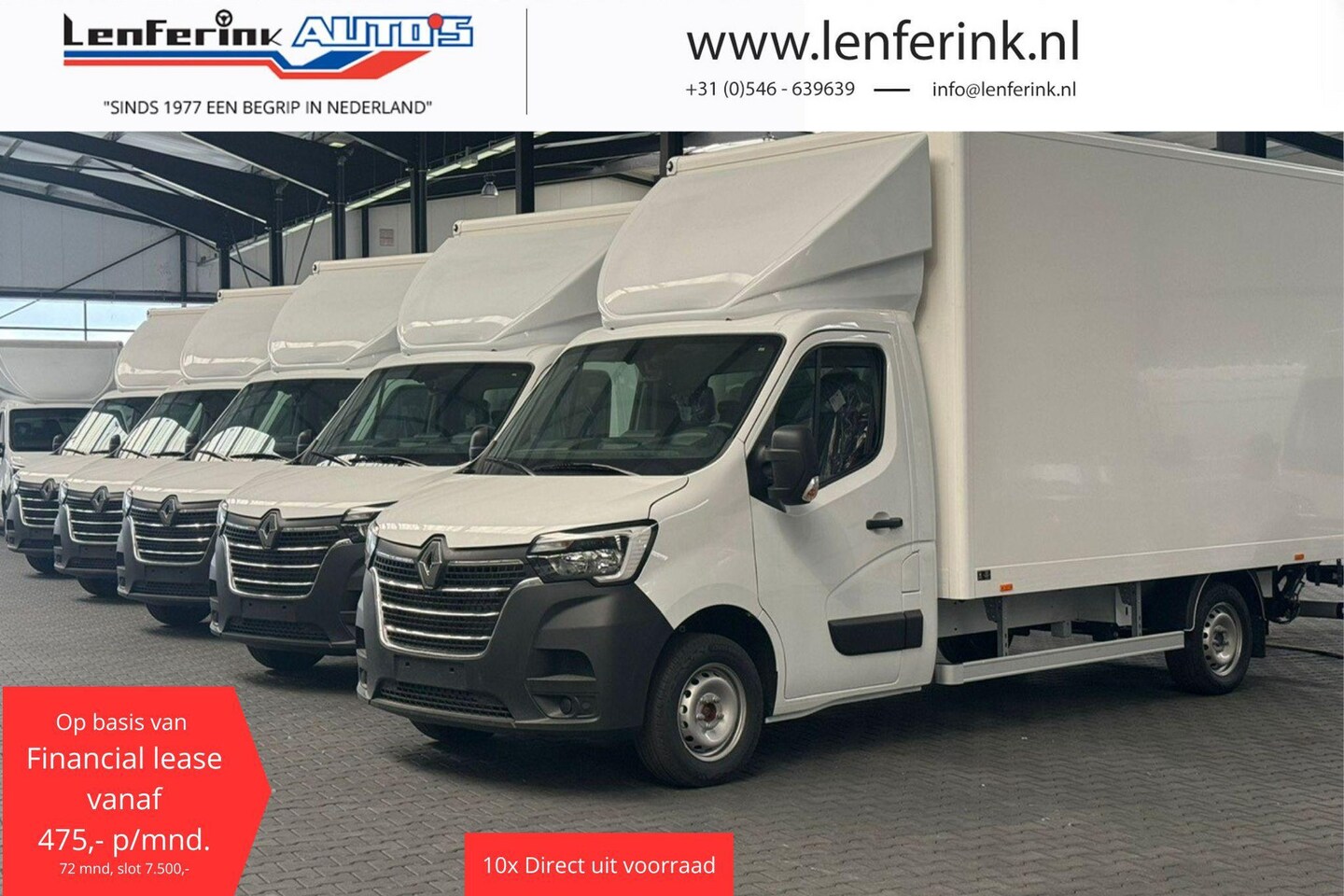 Renault Master - 2.3 DCi 165 pk Bakwagen met Laadklep en Zijdeur R Airco, Cruise Control, LxBxH 420x210x232 - AutoWereld.nl