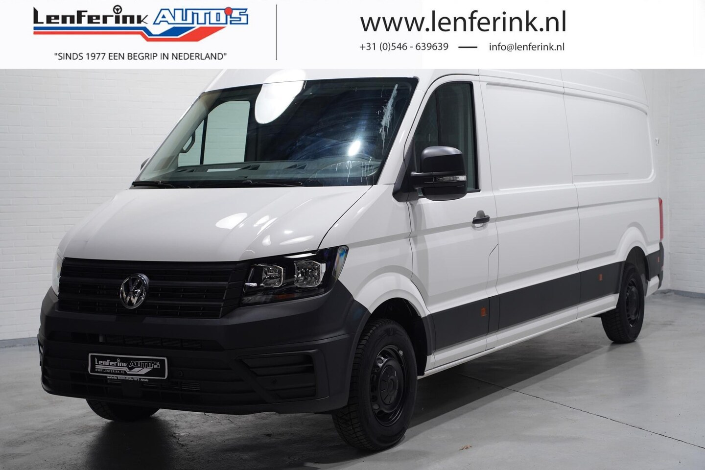 Volkswagen Crafter - 2.0 TDI 140 pk L4H3 DSG Aut. Navi Cruise Control, PDC V+A, Houten Laadvloer, 3-Zits, Nieuw - AutoWereld.nl