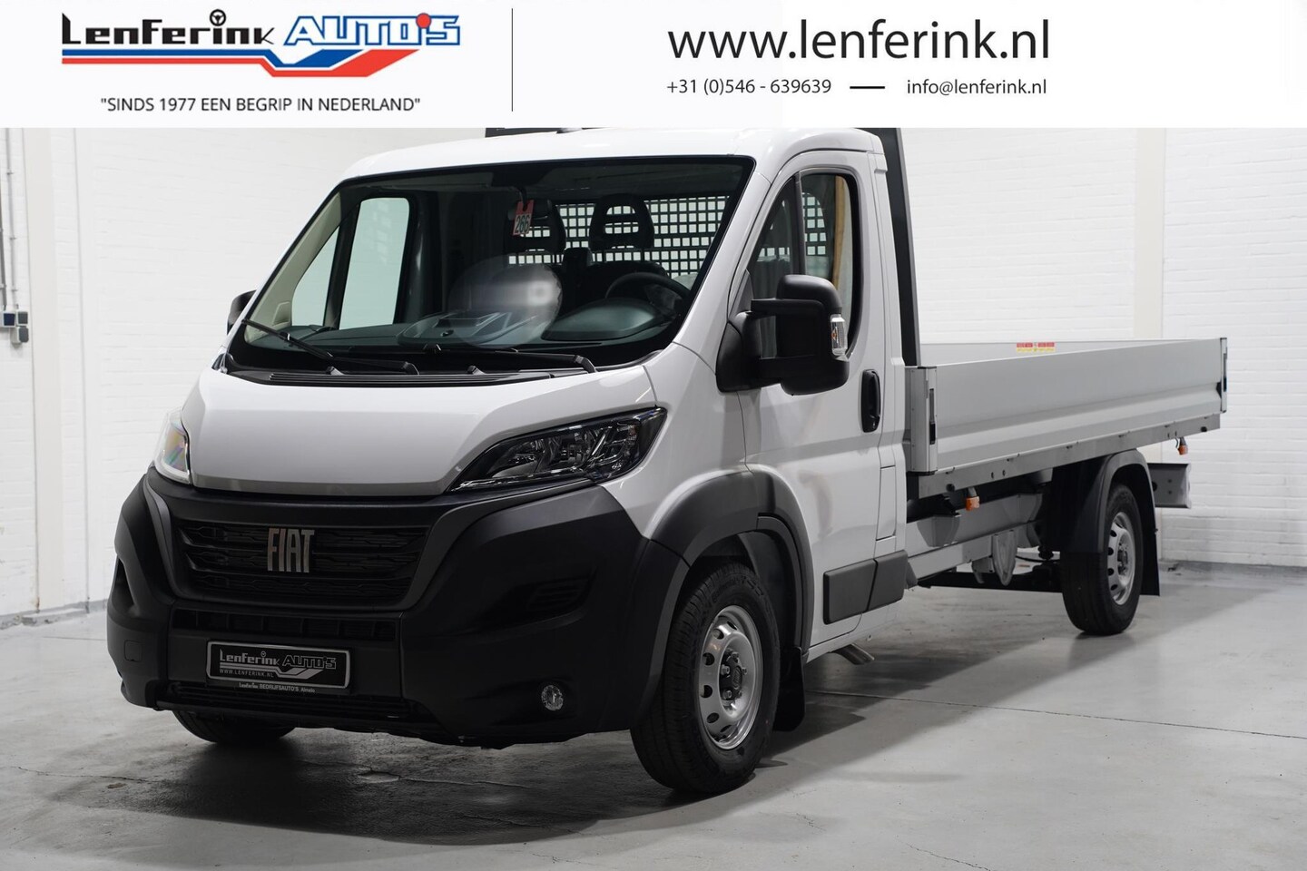 Fiat Ducato - 2.2 MJet 140 pk L4 Pick Up / Open Laadbak Airco LxBxH 420x202x40 cm, Cruise Control, Nwe M - AutoWereld.nl