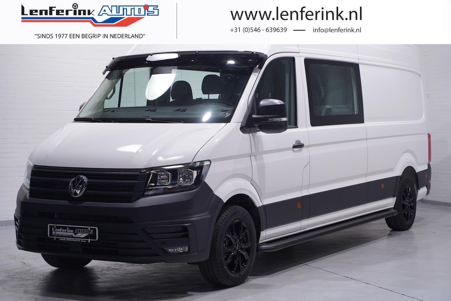 Volkswagen Crafter - 2.0 TDI 140 pk L4H3 Dubbel Cabine 6p Airco Cruise control, Bluetooth, PDC V+A - AutoWereld.nl