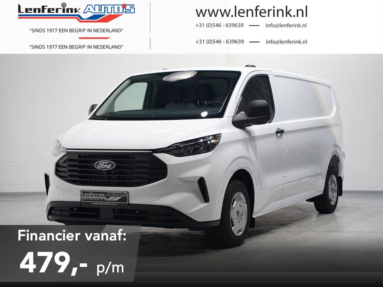 Ford Transit Custom - 2.0 TDCi 136 pk Trend L2 Nieuw Model LED Airco ECC, Apple Carplay, Cruise control, PDC V+A - AutoWereld.nl