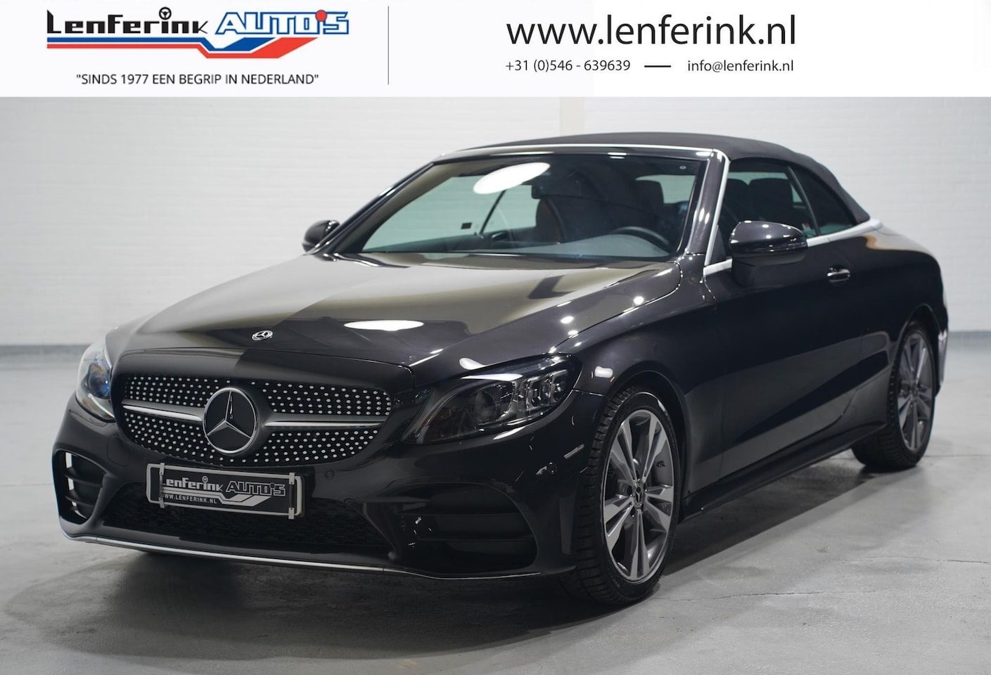 Mercedes-Benz C-klasse Cabrio - 180 AMG Line AMG interieur Camera Verlichting pakket Apple Carplay - AutoWereld.nl