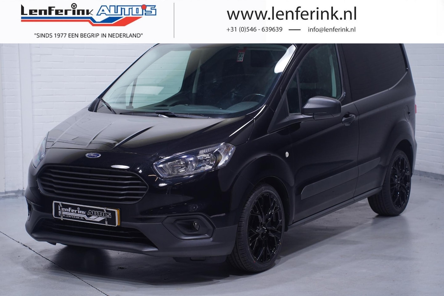 Ford Transit Courier - 1.5 TDCI 75 pk Black Edition va 199,- p/mnd Airco 17" LMV, Cruise Control, Bluetooth, 2-Zi - AutoWereld.nl